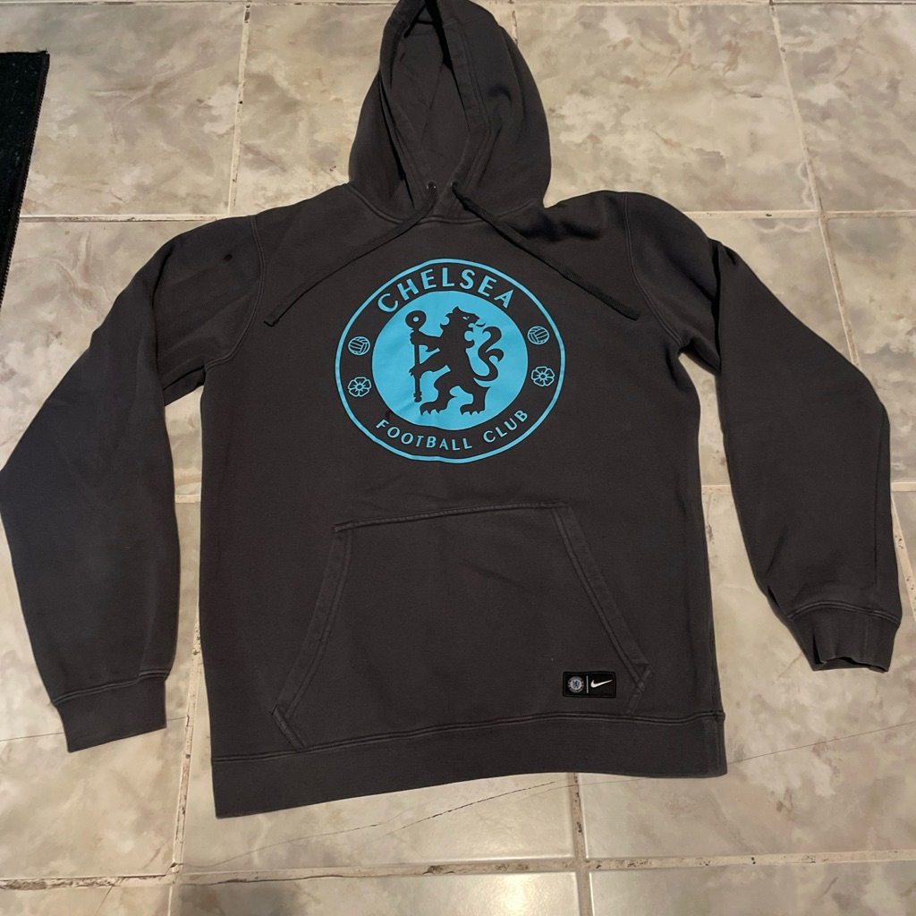 Chelsea Football Club Nike Hoodie Men’s Small Gray Soccer Champions League